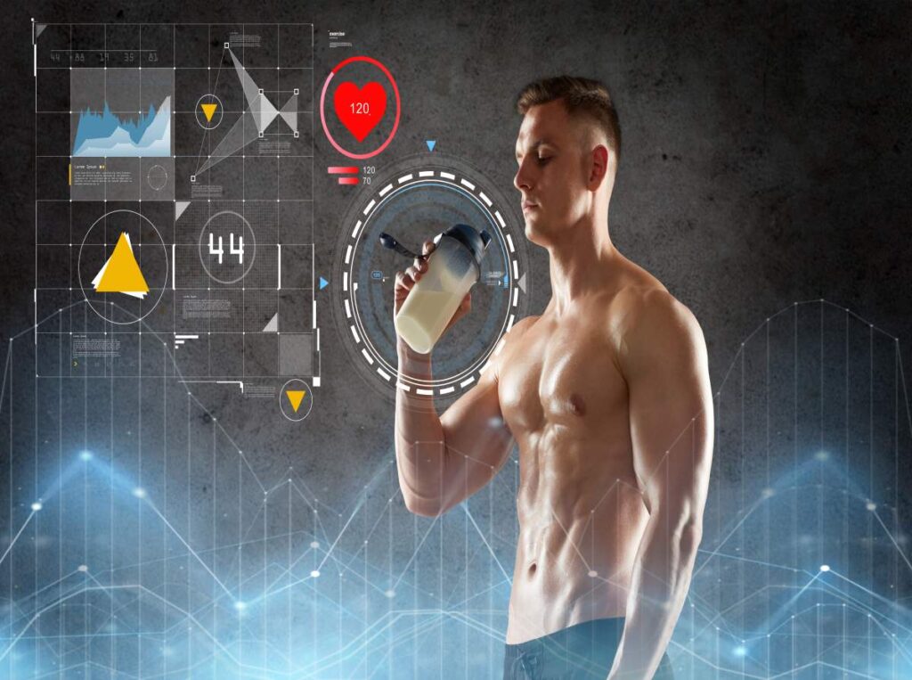 fitness science concept muscle growth infographic